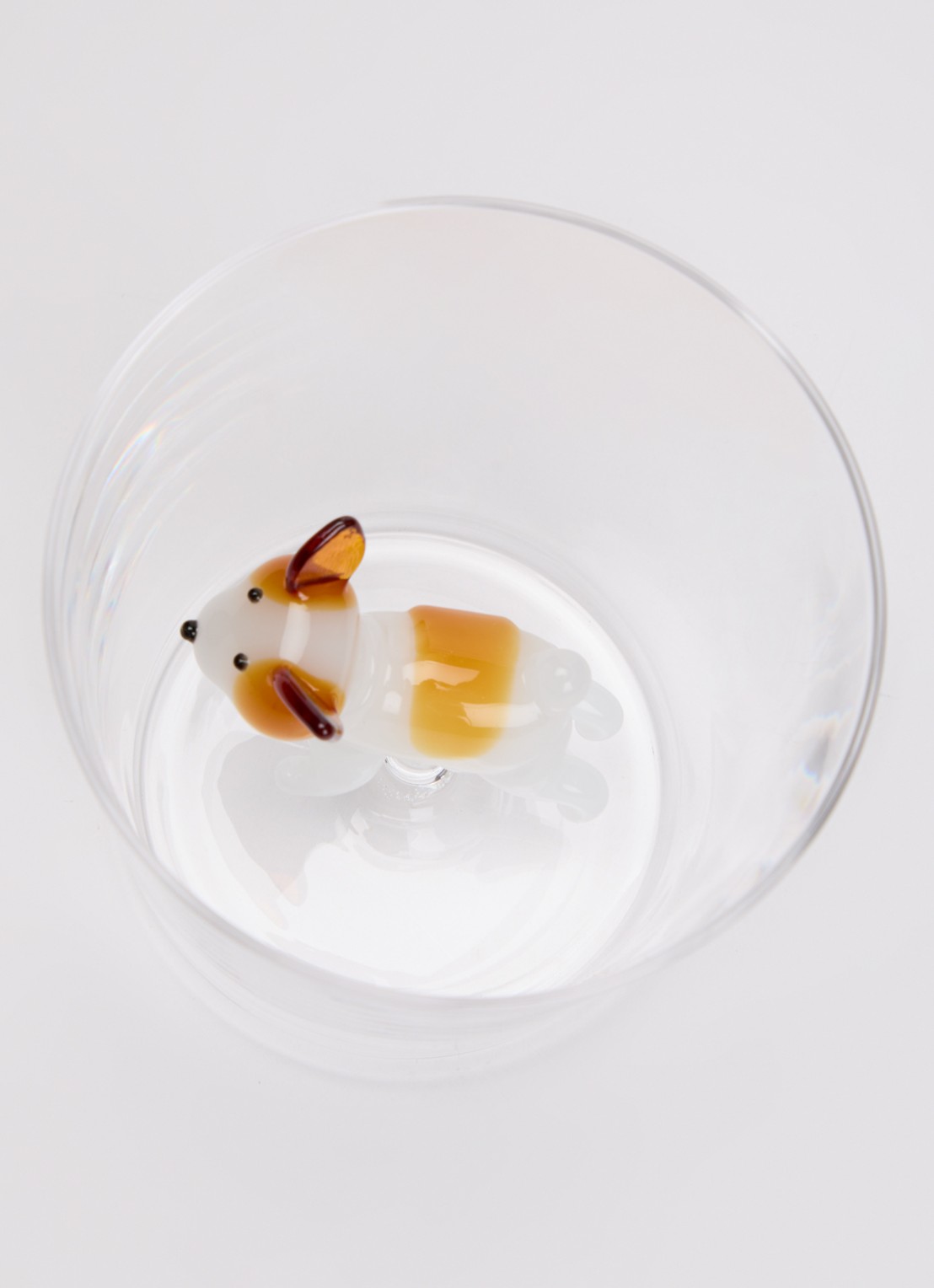 Ichendorf Milano French Bulldog waterglas 35 cl - voorkant 2 transparant