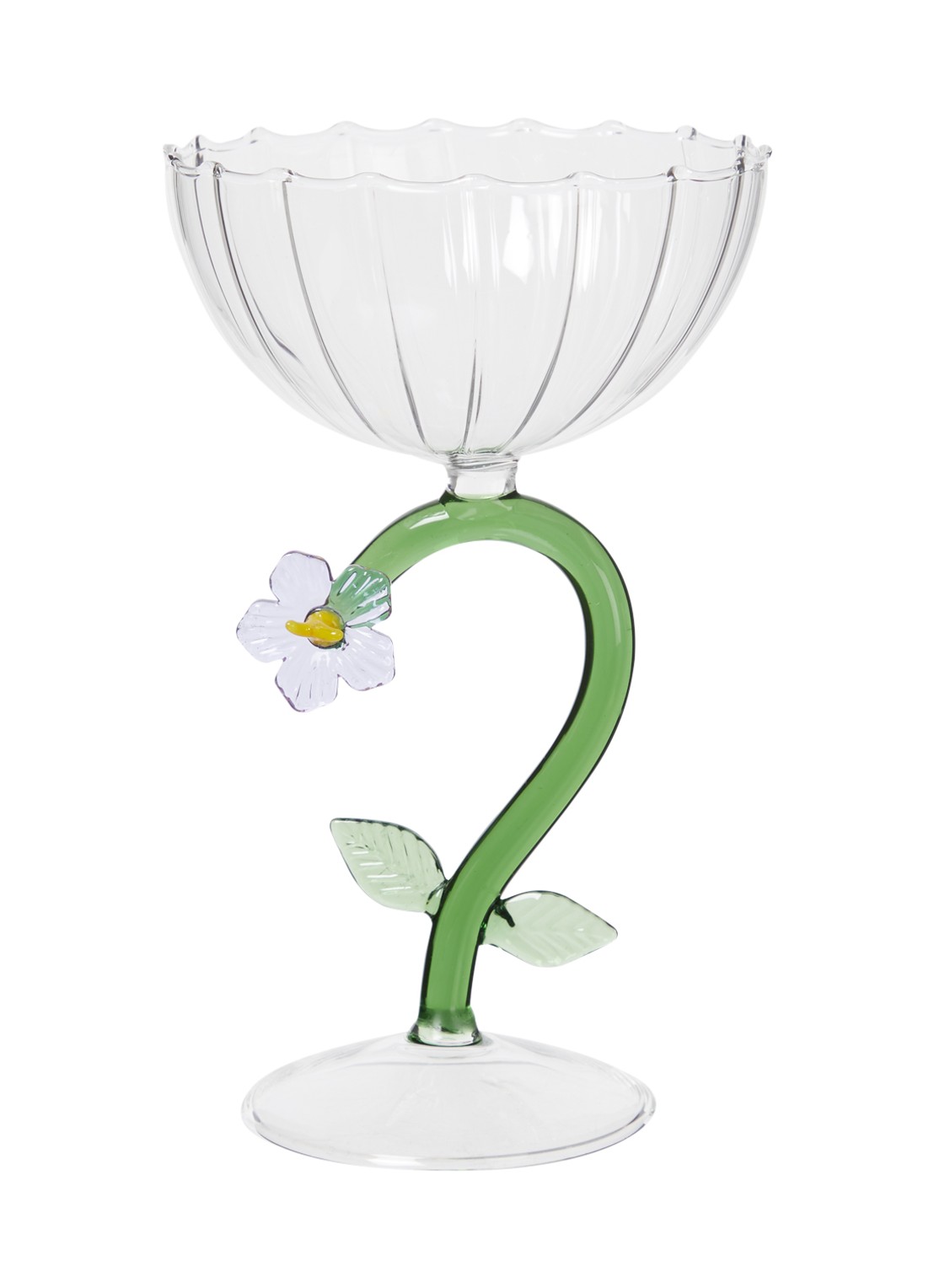 Ichendorf Milano Lilac Flower champagneglas 28 cl - voorkant 2 groen