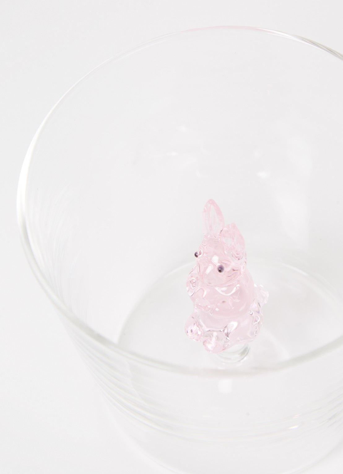 Ichendorf Milano Pink Rabbit waterglas 35 cl - voorkant 2 transparant