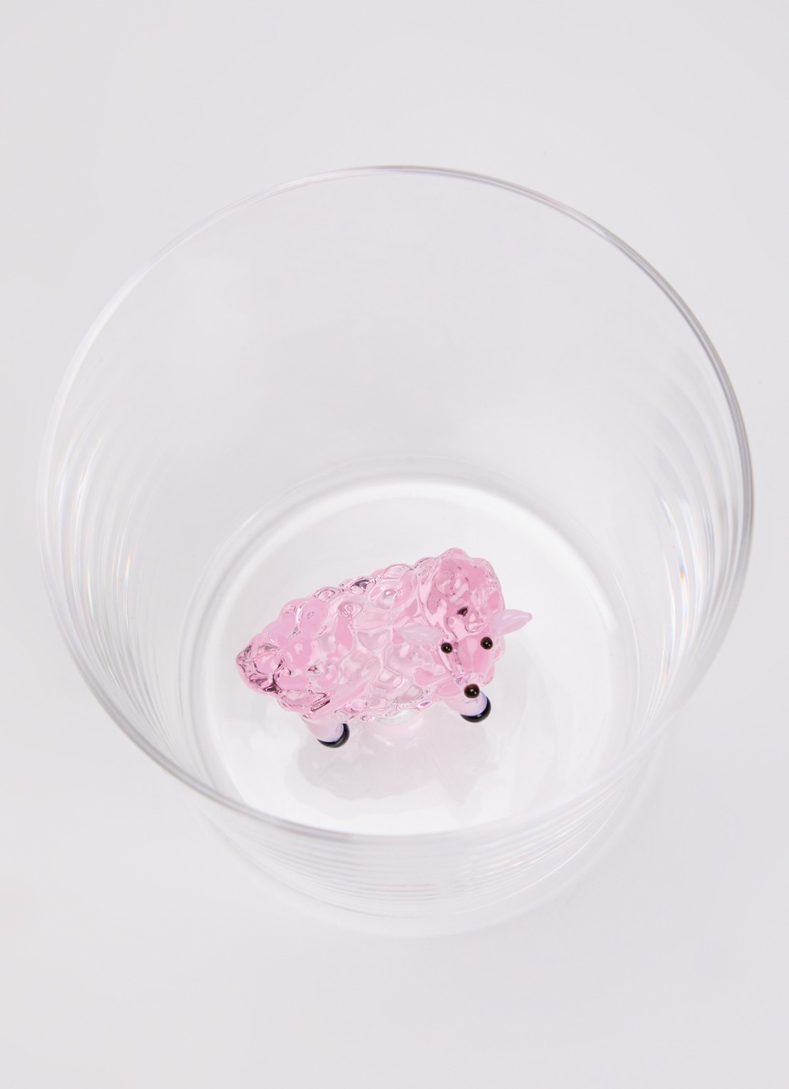 Ichendorf Milano Pink Sheep waterglas 35 cl - voorkant 2 transparant