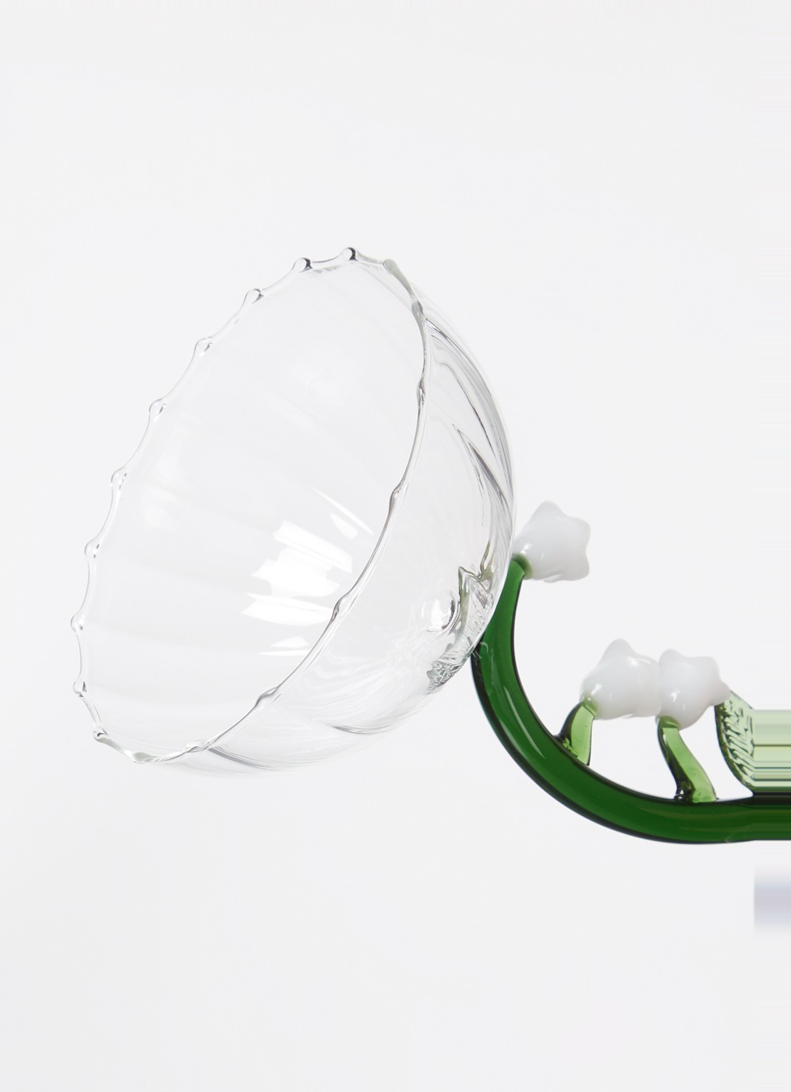 Ichendorf Milano White Flower champagneglas 20 cl - detail transparant