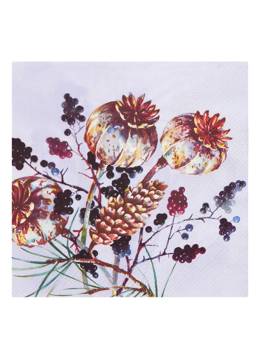 Ihr Ideal Home Amara servet 33 x 33 cm set van 20 - voorkant violet