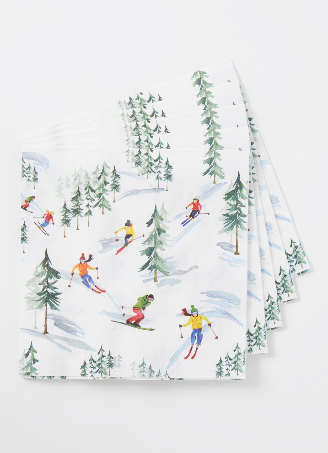 Ihr Ideal Home Down The Slope servetten 33 x 33 cm - voorkant 2 wit