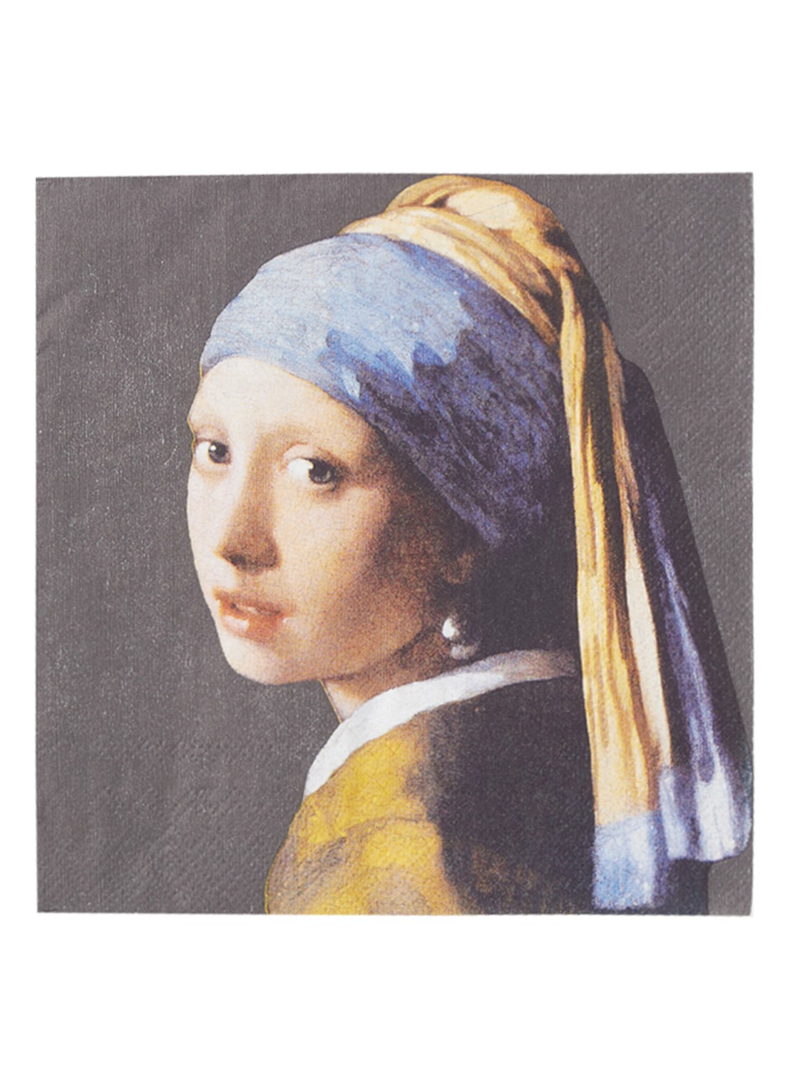 Ihr Ideal Home Girl With Pearl Earring servetten 33 x 33 cm  - voorkant multicolor