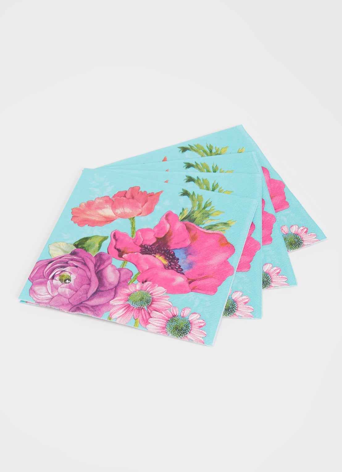 Ihr Ideal Home Joleen servetten 33 x 33 cm - voorkant 2 turquoise