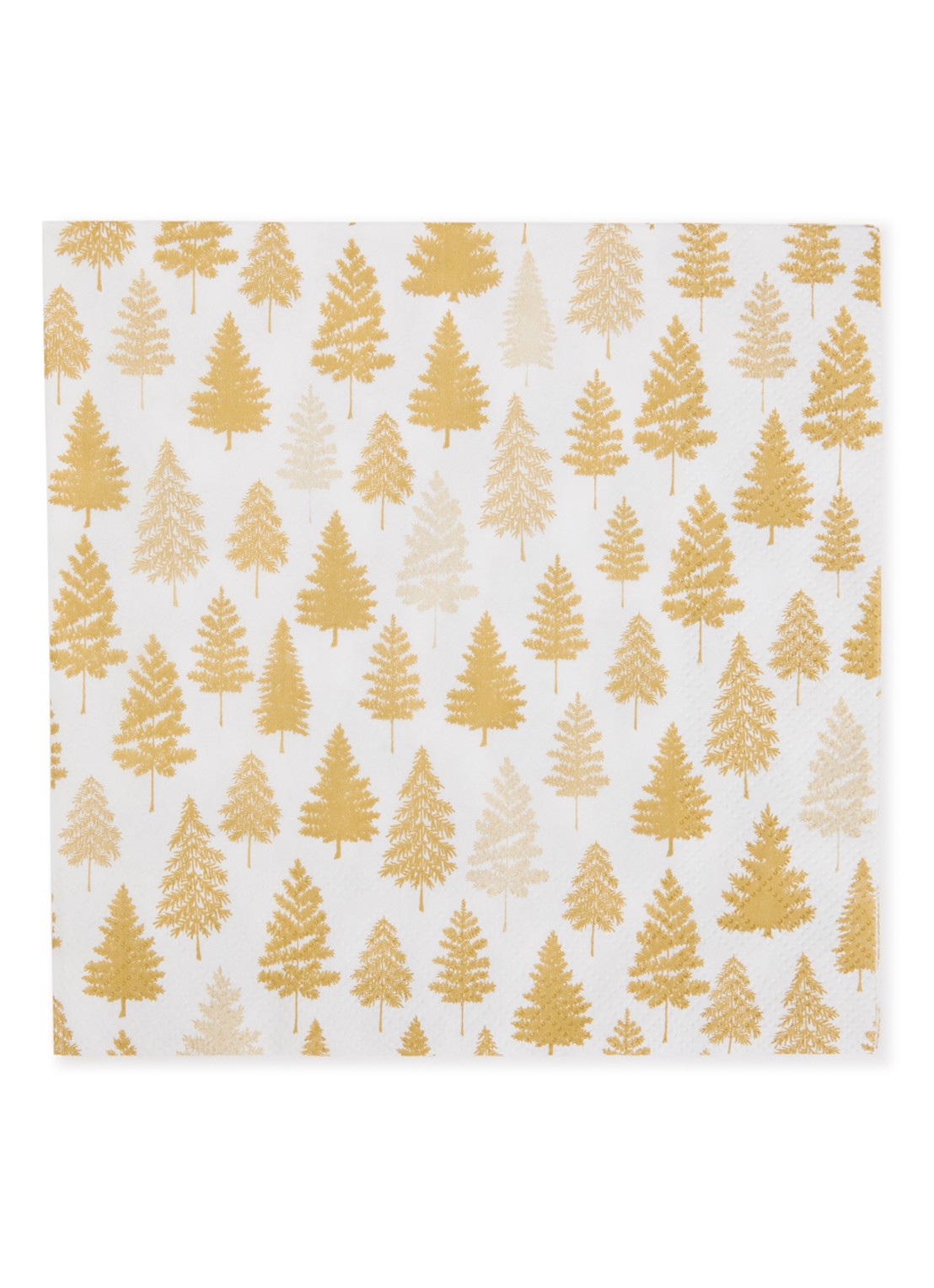 Ihr Ideal Home Nordic Forest servetten 33 x 33 cm - voorkant goud