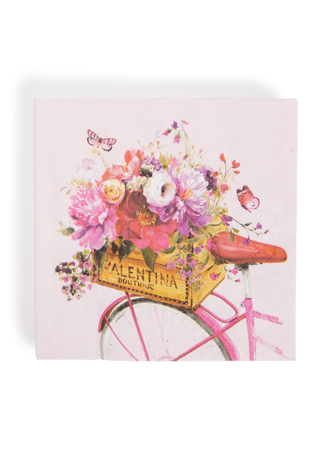 Ihr Ideal Home Velo Rose servet 33 x 33 cm set van 20 - voorkant roze