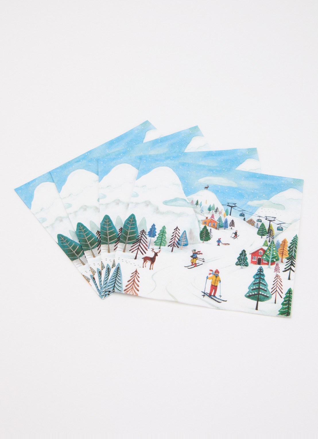 Ihr Ideal Home Winter Joy servetten 33 x 33 cm - voorkant 2 multicolor
