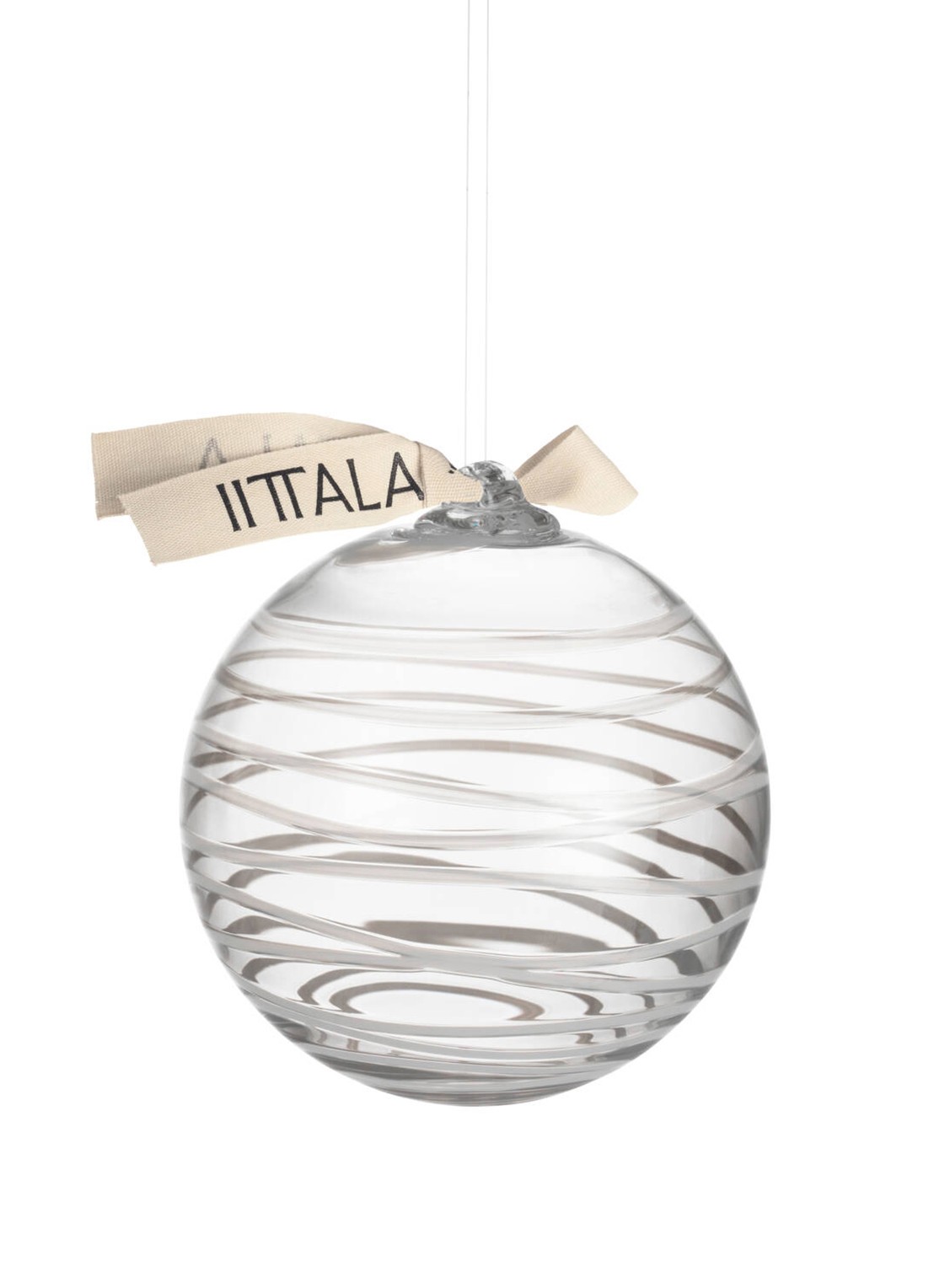 Iittala 2026 kerstbal 13 cm - voorkant transparant