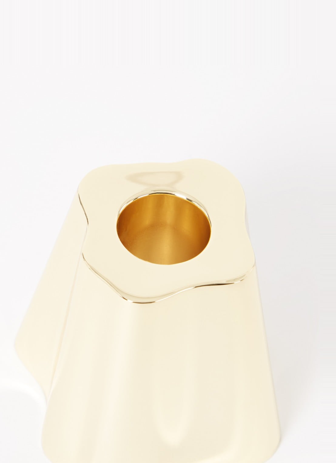 Iittala Alvar Aalto kandelaar 7,5 cm - detail goud