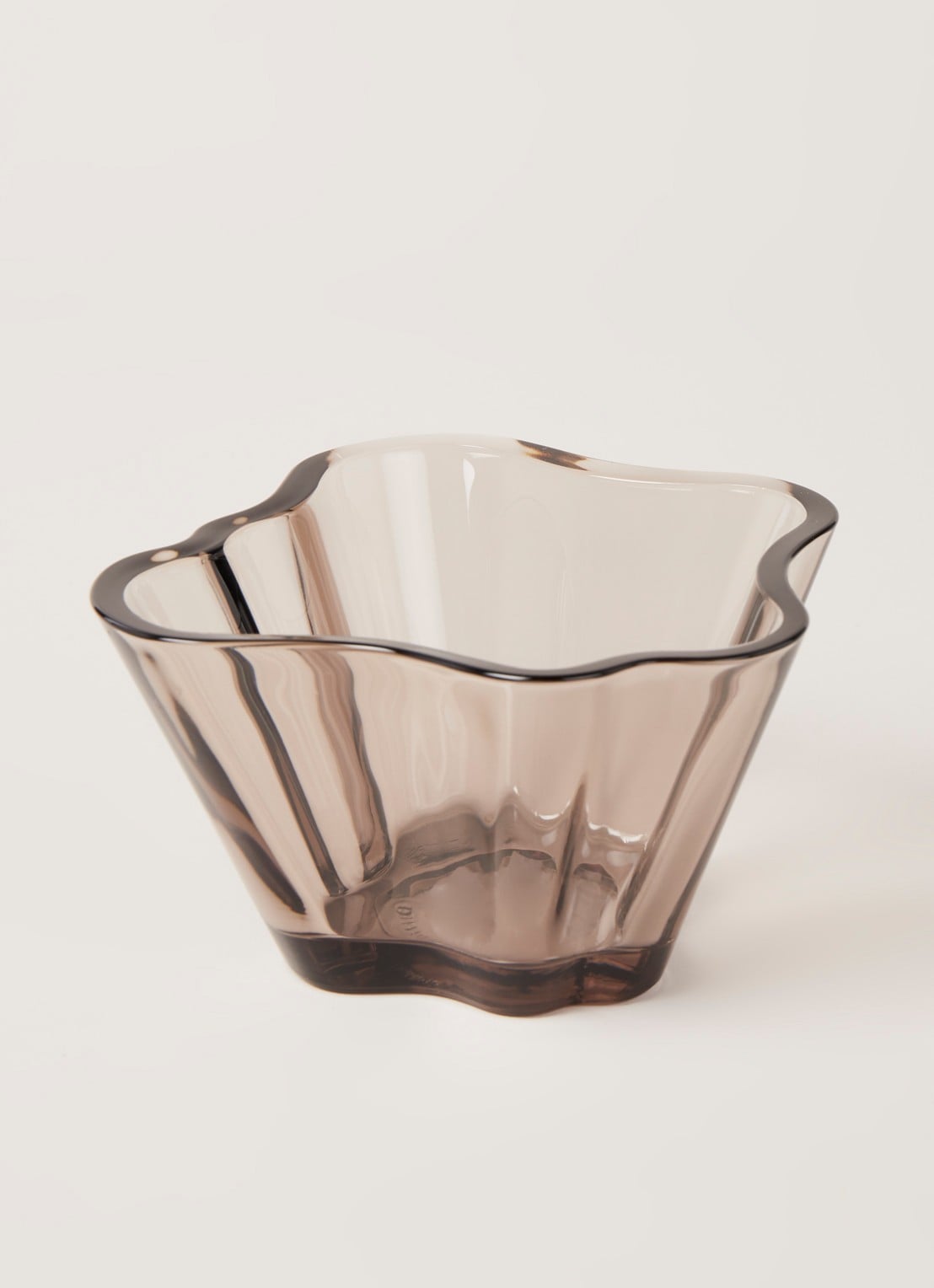 Iittala Alvar Aalto schaal 14,5 cm - voorkant 2 bruin