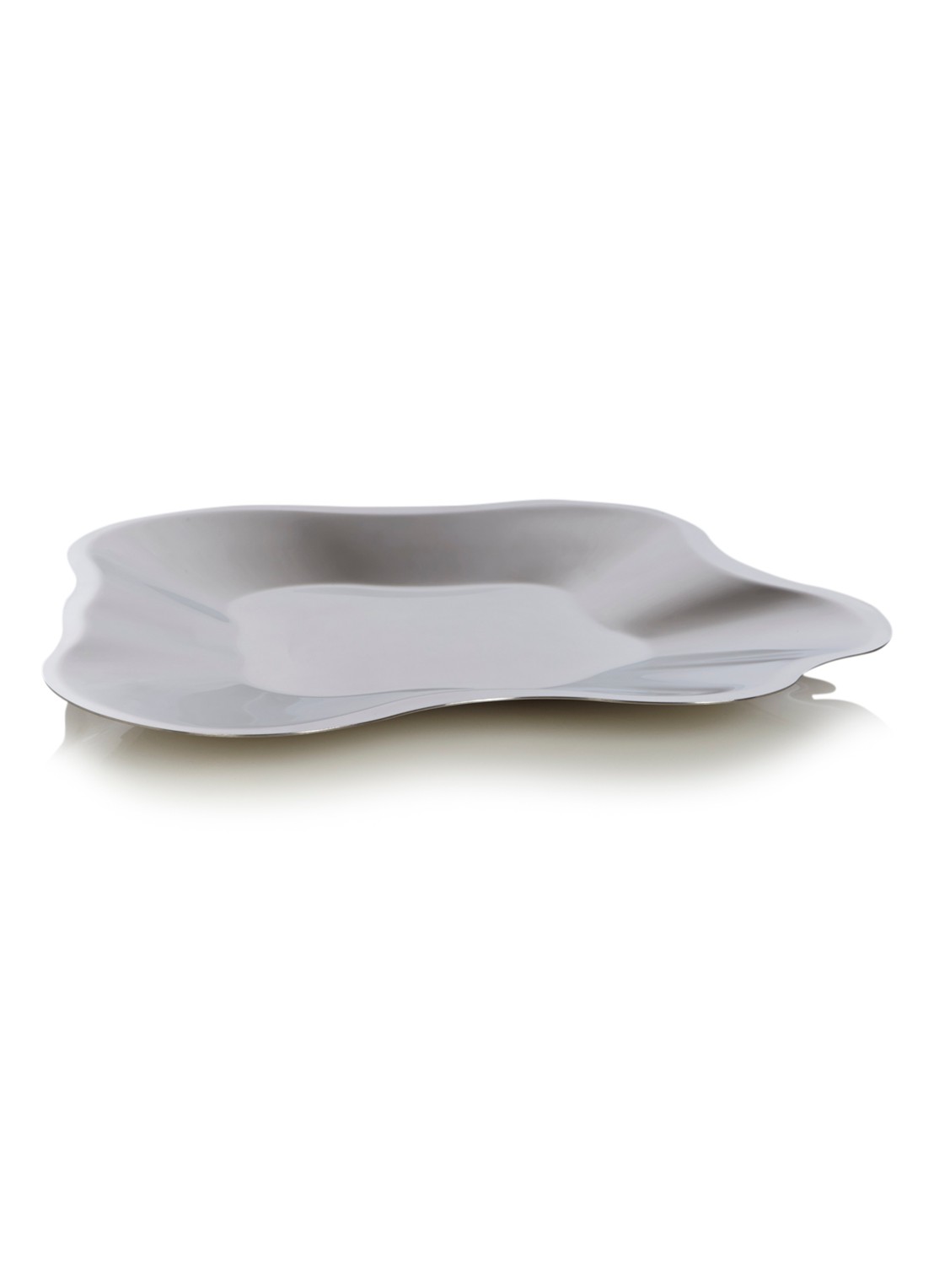Iittala Alvar Aalto schaal 50 cm - voorkant roestvrijstaal