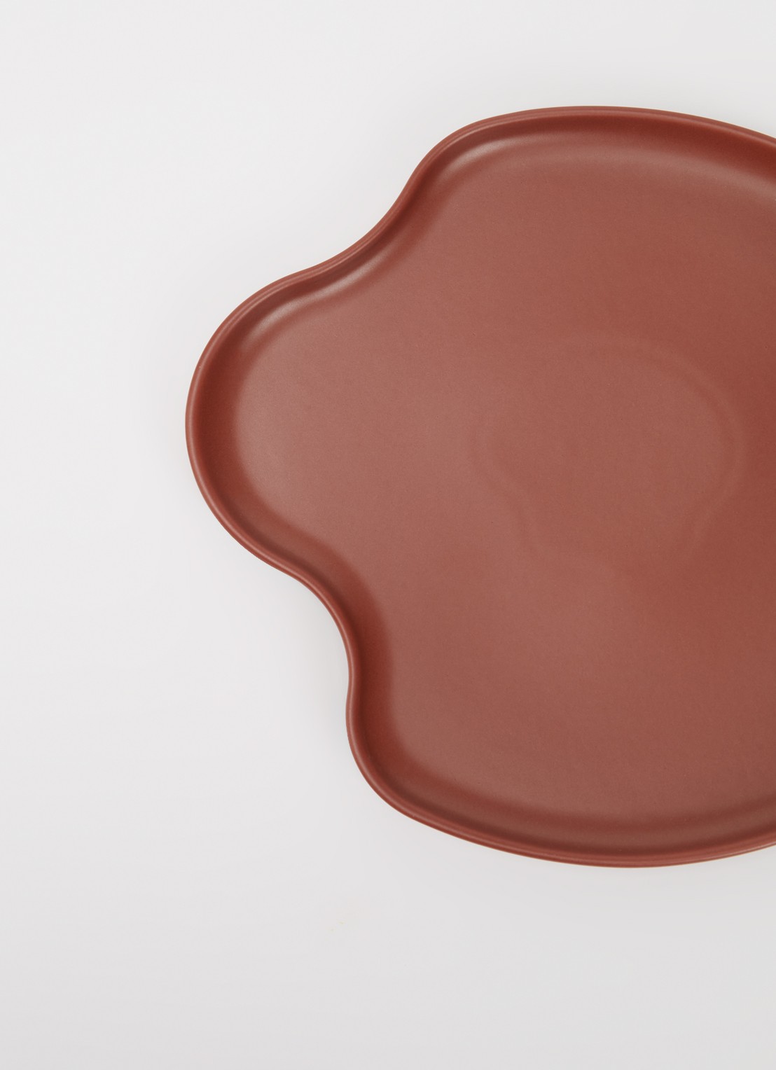 Iittala Alvar Aalto schotel 25 cm - voorkant 2 steenrood