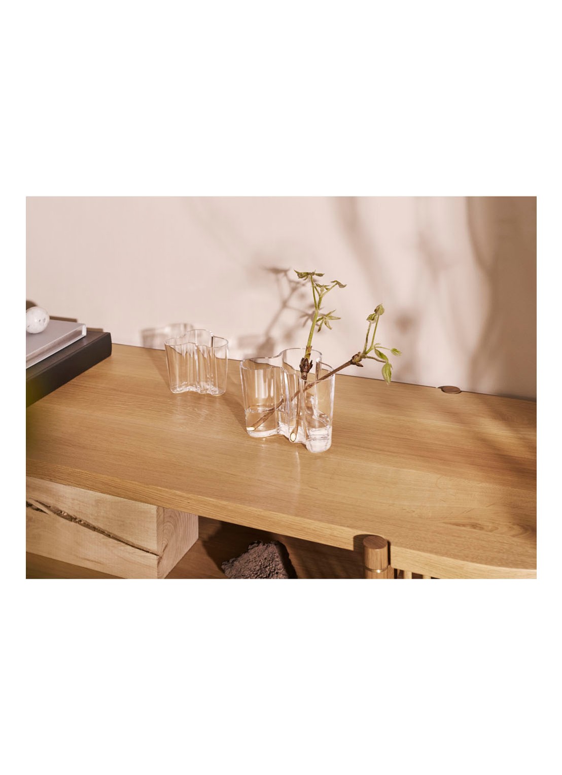 Iittala Alvar Aalto vaas 12 cm - detail transparant