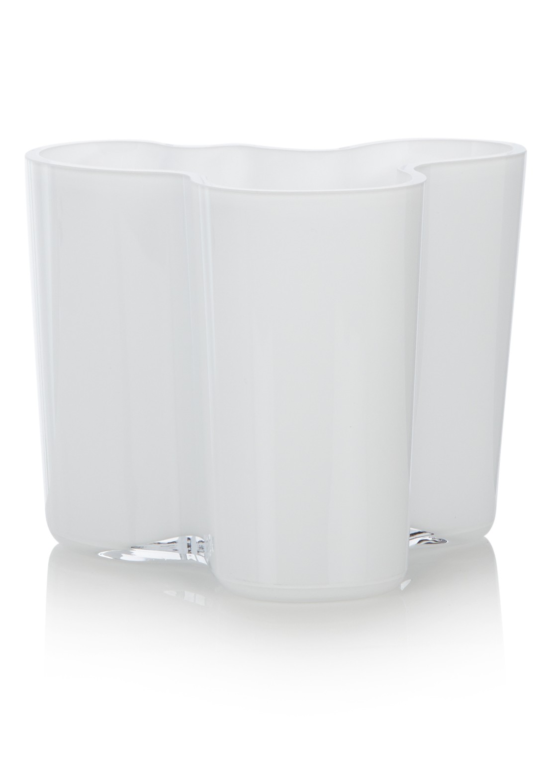 Iittala Alvar Aalto vaas 12 cm - voorkant 2 wit