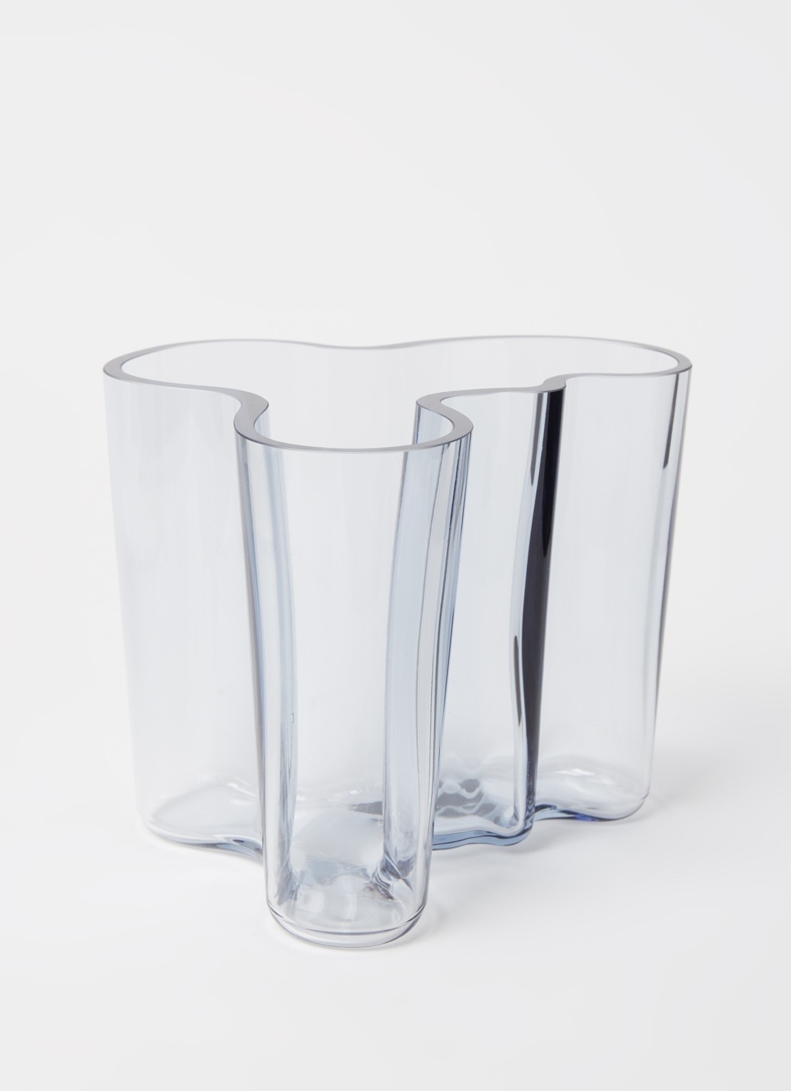 Iittala Alvar Aalto vaas 12 cm - voorkant 2 transparant