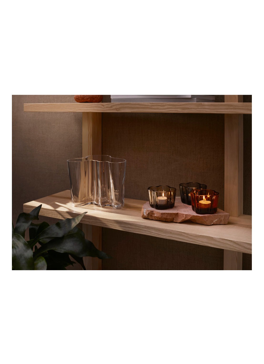 Iittala Alvar Aalto vaas 16 cm - detail 4 transparant