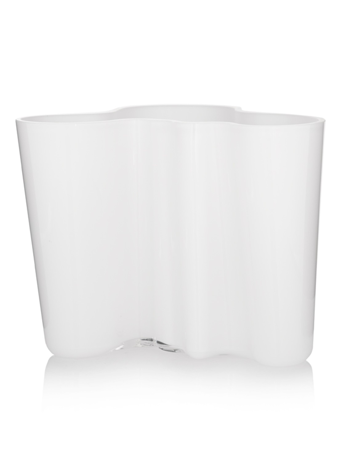 Iittala Alvar Aalto vaas 16 cm - voorkant 2 wit
