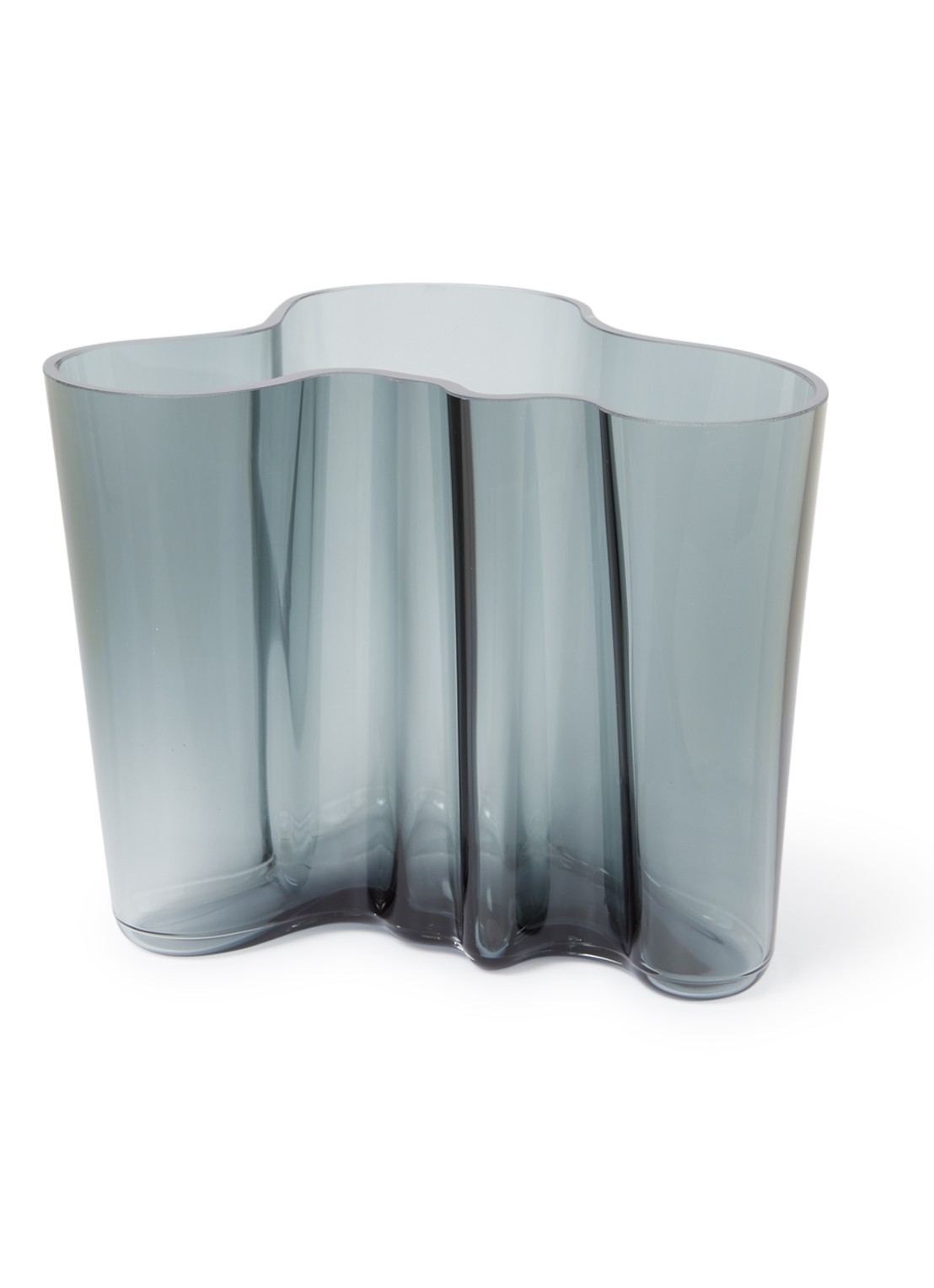Iittala Alvar Aalto vaas 16 cm - voorkant grijs