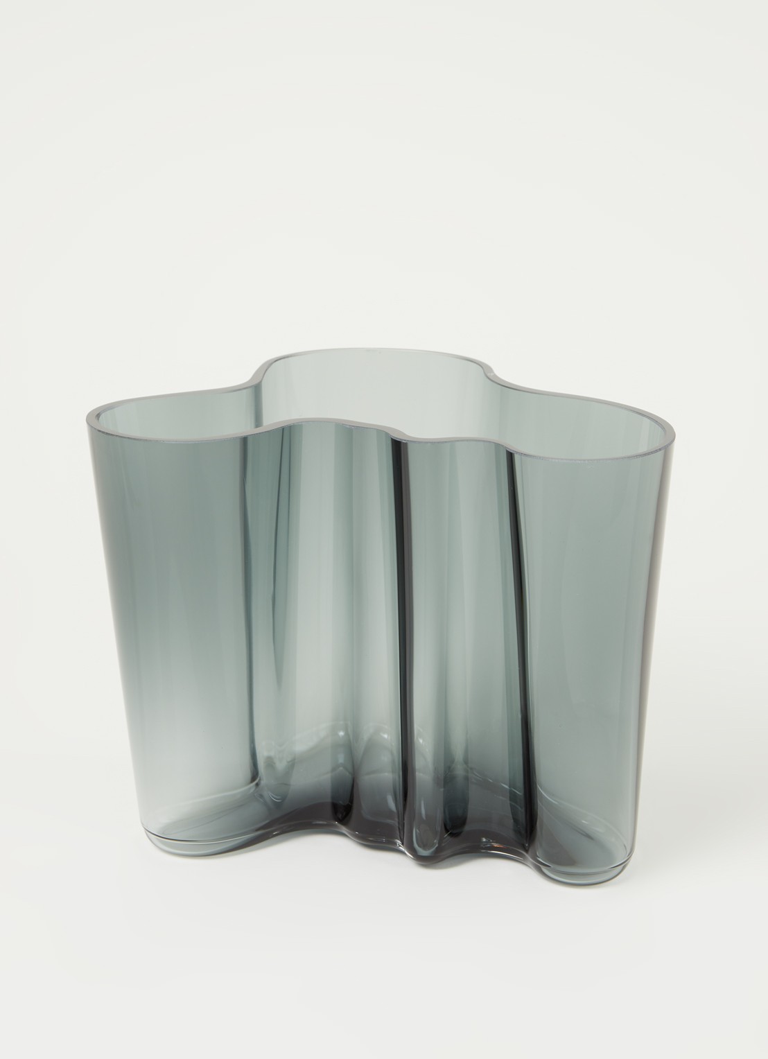 Iittala Alvar Aalto vaas 16 cm - voorkant 2 grijs