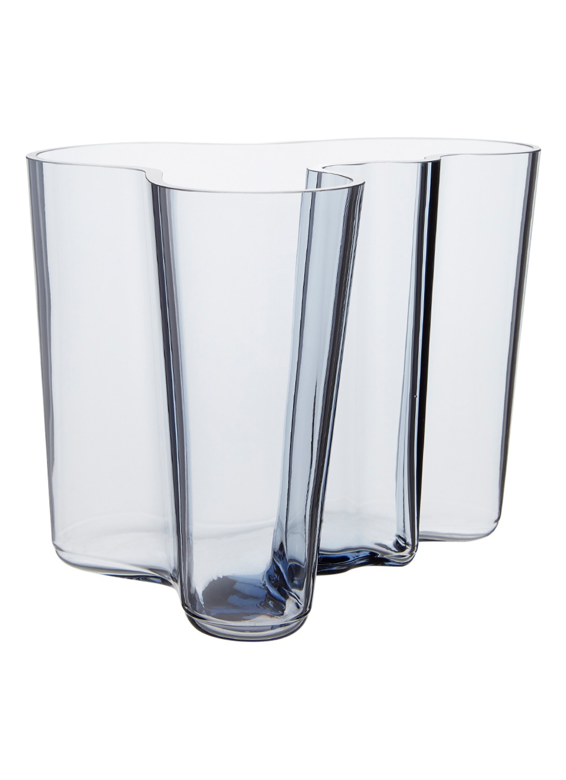 Iittala Alvar Aalto vaas 16 cm - voorkant lichtgrijs
