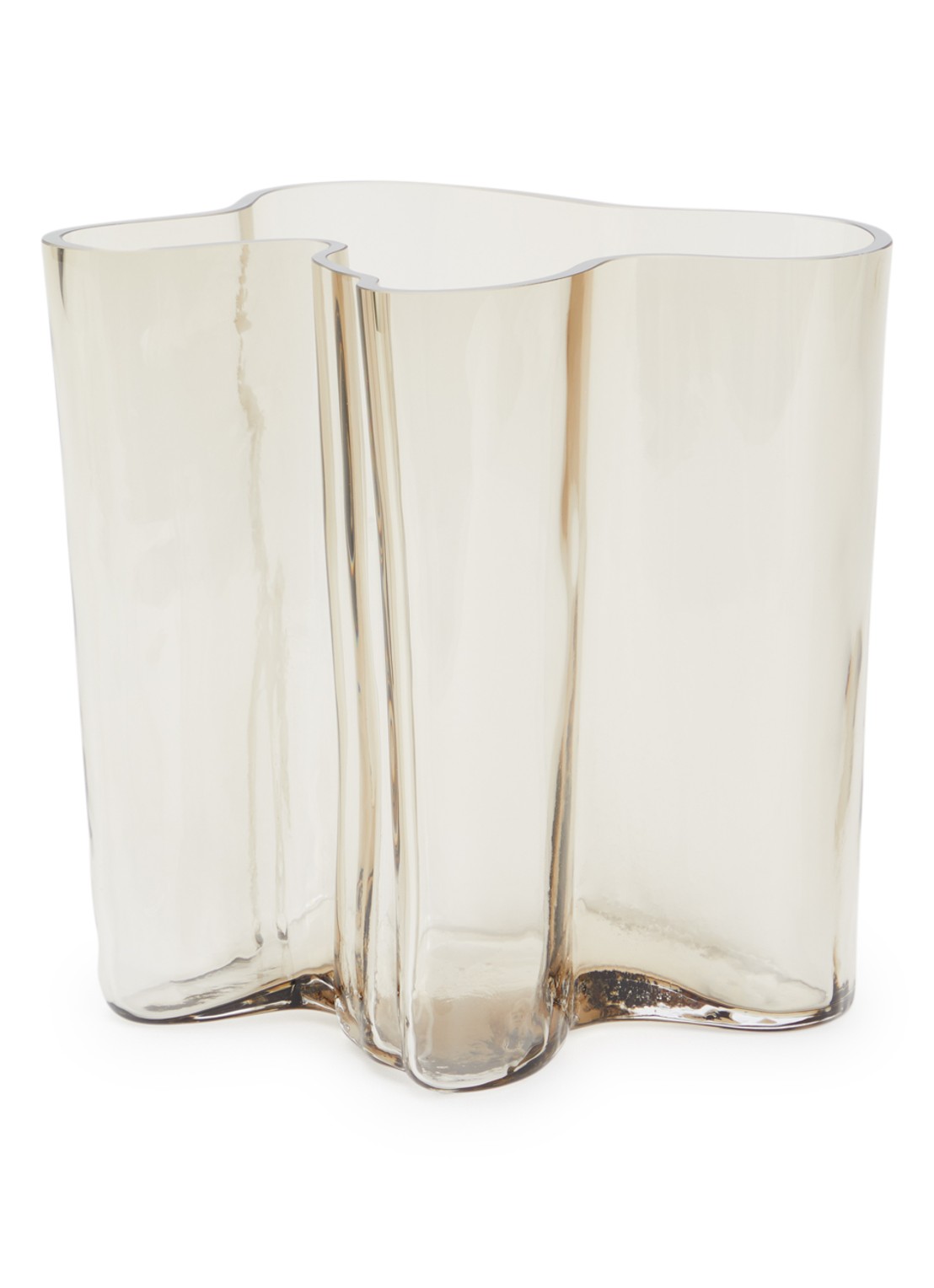 Iittala Alvar Aalto vaas 20 cm - voorkant lichtbruin