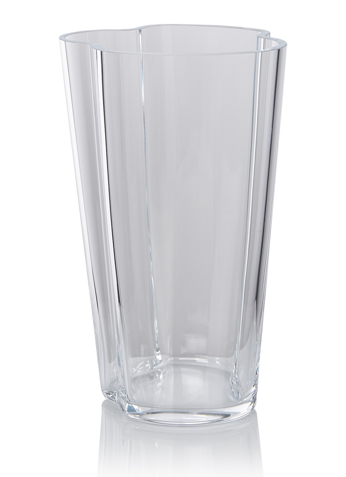 Iittala Alvar Aalto vaas 22 cm - voorkant transparant