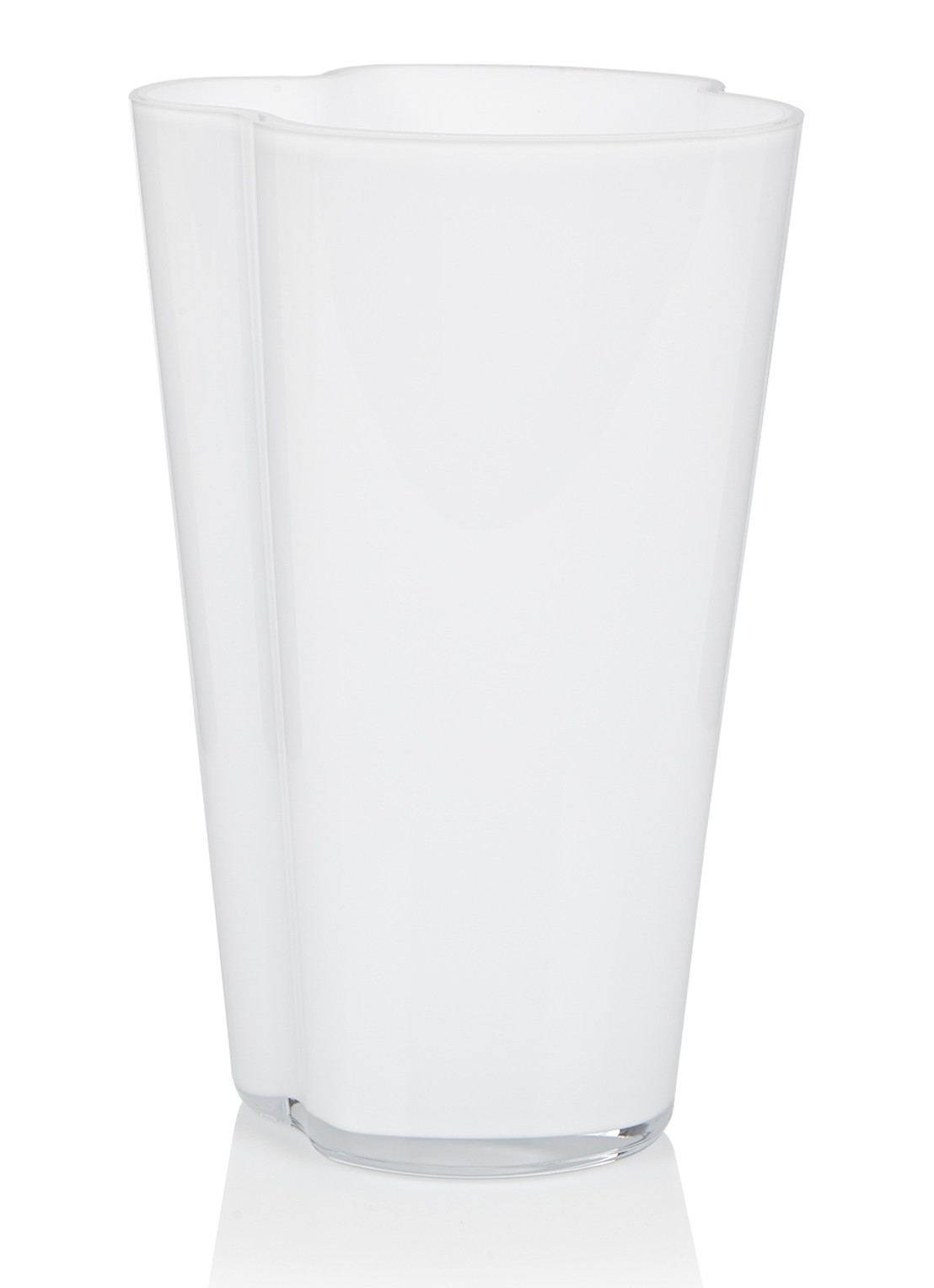 Iittala Alvar Aalto vaas 22 cm - voorkant wit