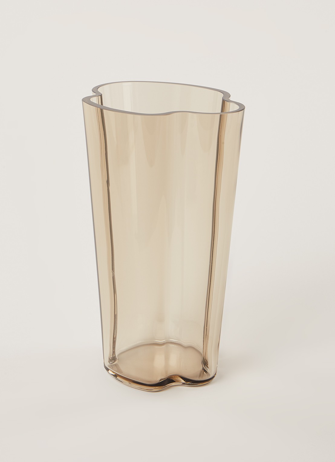 Iittala Alvar Aalto vaas 22 cm - voorkant 2 bruin