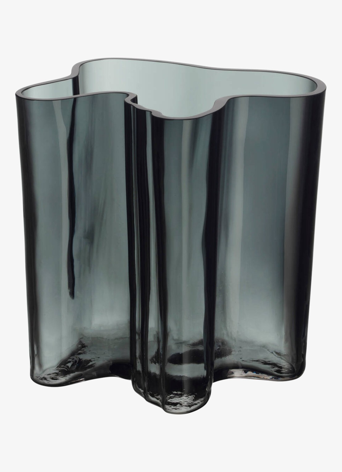 Iittala Alvar Aalto vaas 22 cm - voorkant grijs