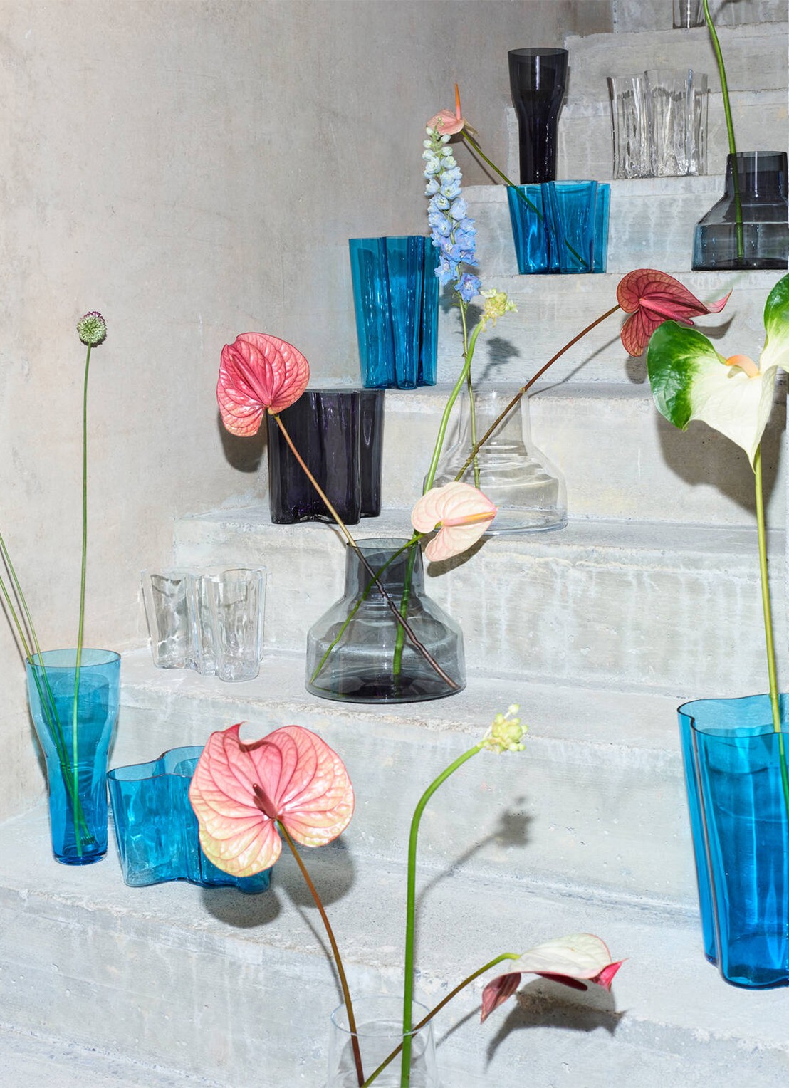 Iittala Alvar Aalto vaas 22 cm - voorkant 2 grijs