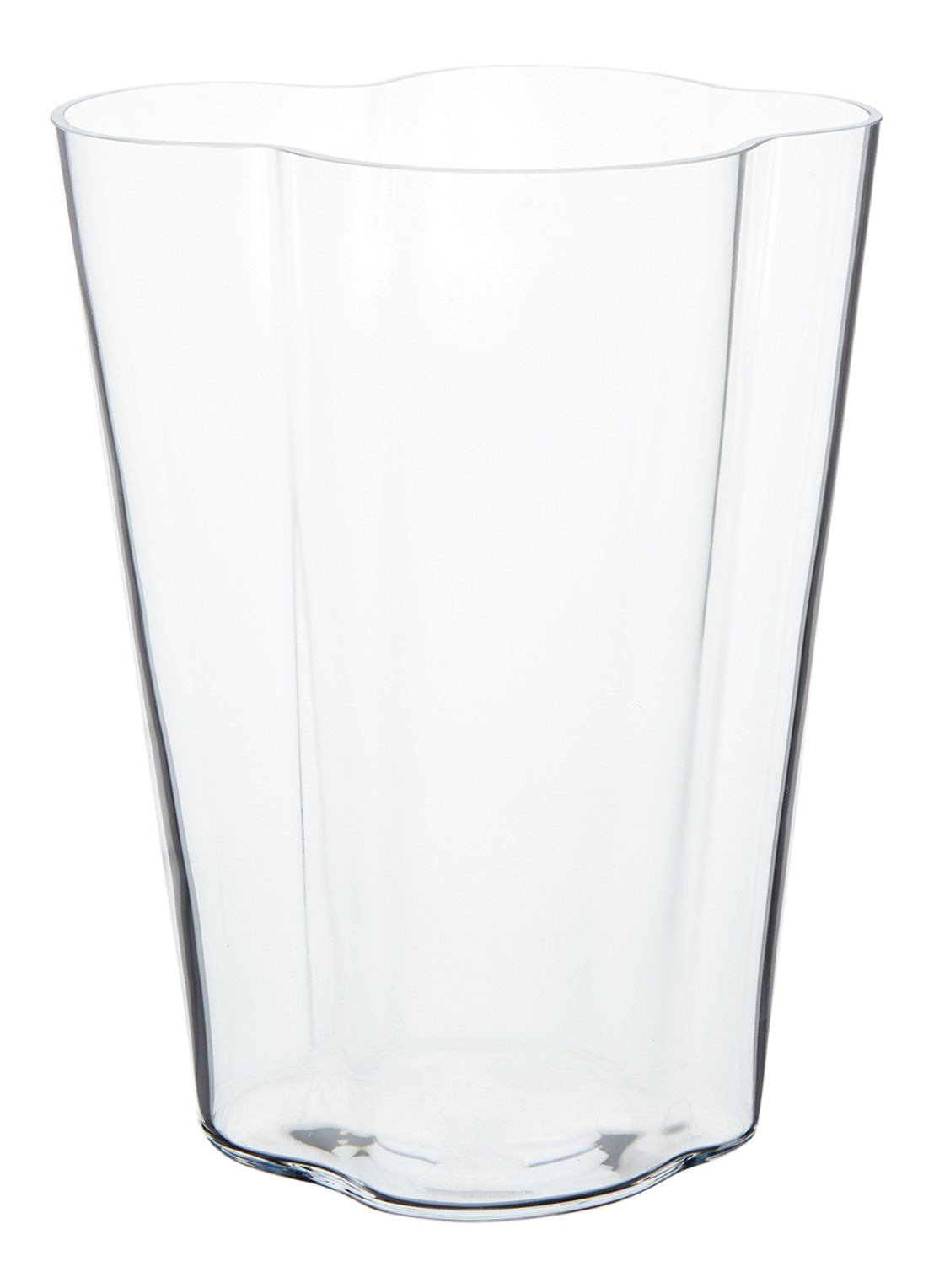 Iittala Alvar Aalto vaas 27 cm - voorkant 5 transparant