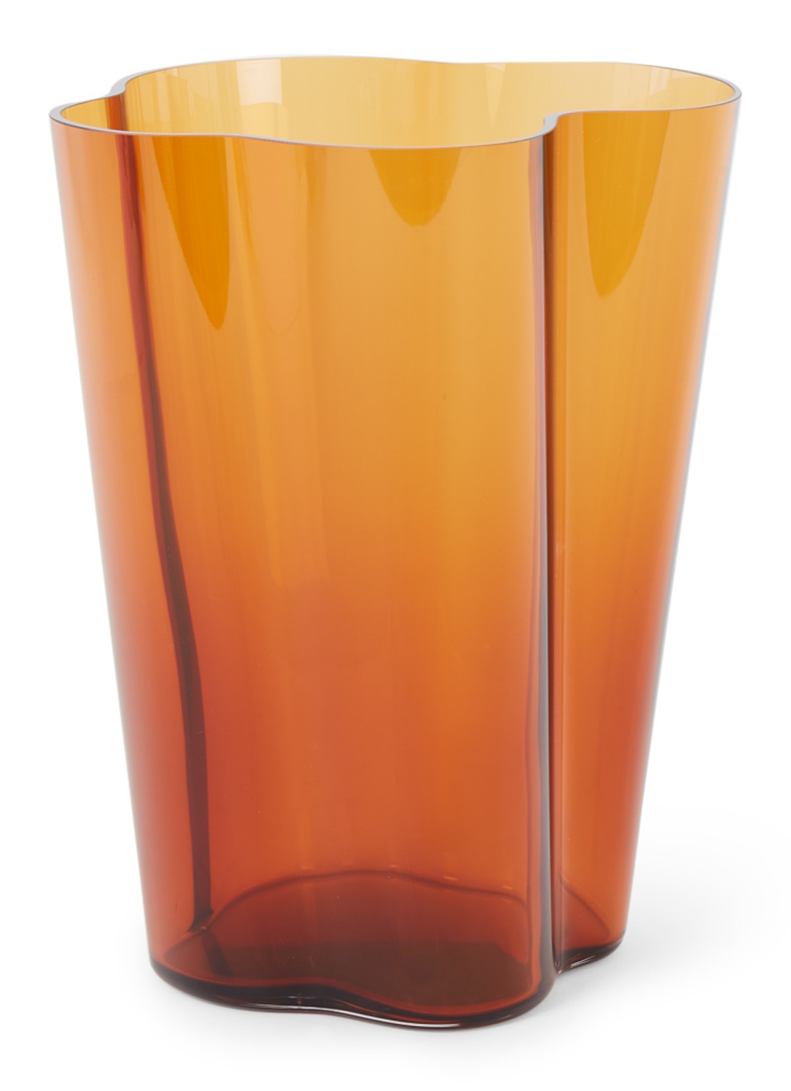 Iittala Alvar Aalto vaas 27 cm - voorkant koper