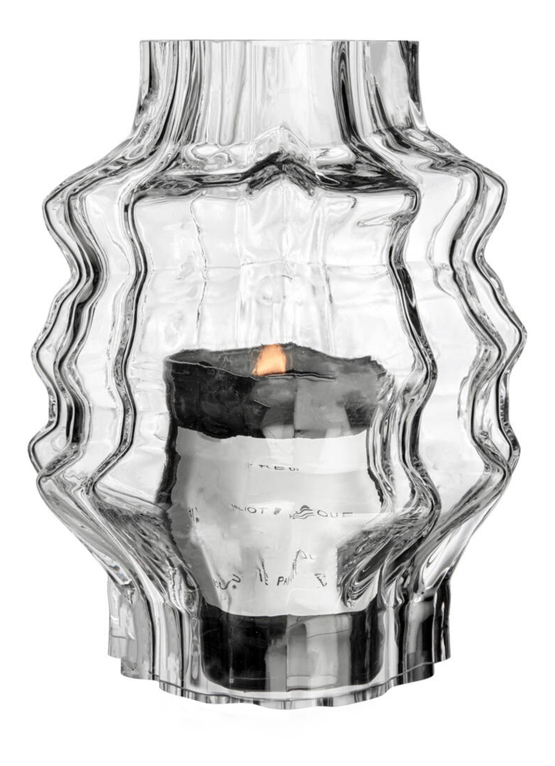 Iittala B X I lichtrefractor 21 cm - voorkant 3 transparant