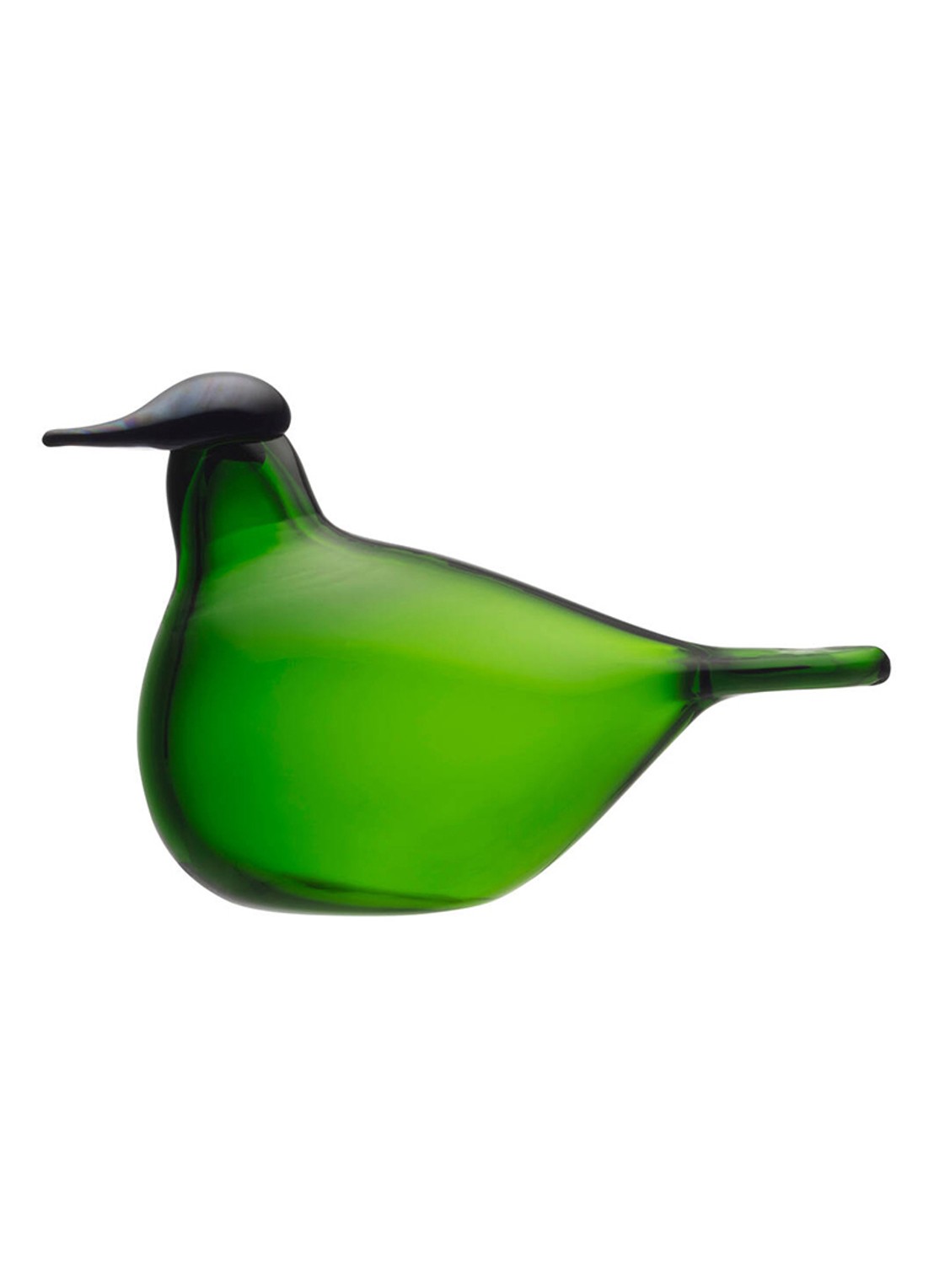 Iittala Birds by Toikka Chiffchaff vogel van glas 13 cm - voorkant groen