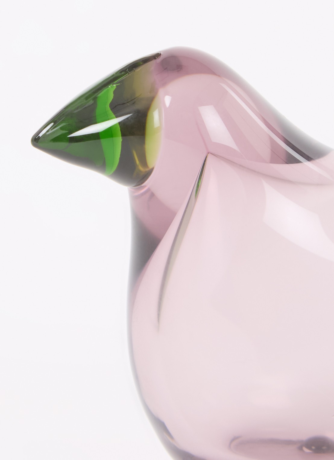 Iittala Birds By Toikka Flycatcher 6 cm - voorkant 2 aubergine