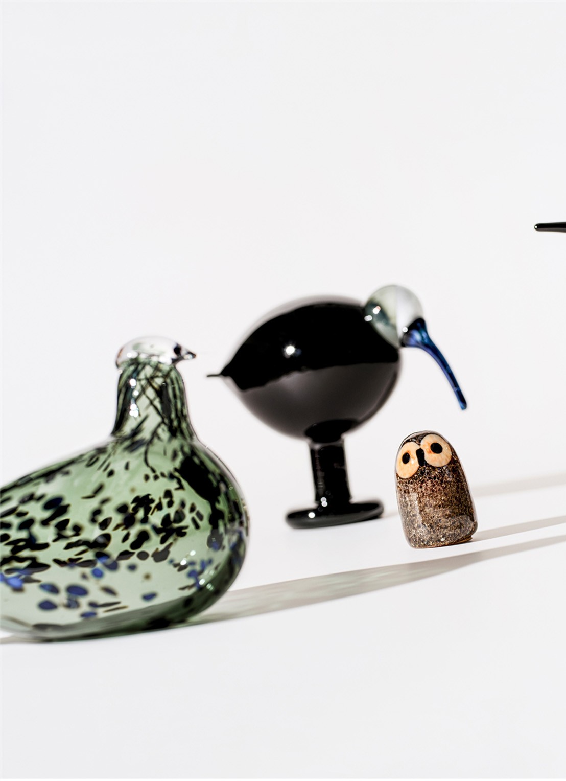 Iittala Birds by Toikka Ibis 16,5 cm - voorkant 2 donkergrijs