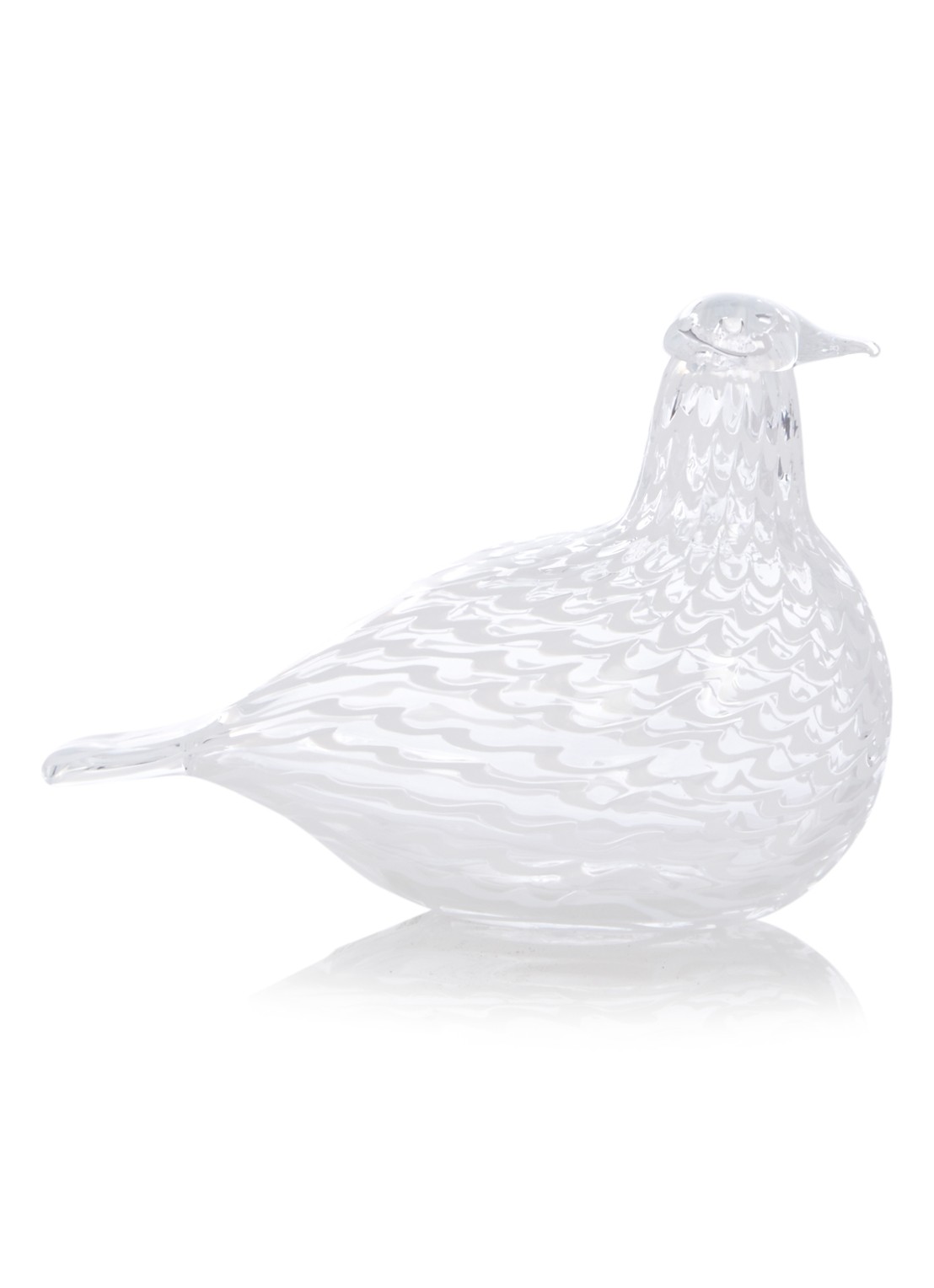 Iittala Birds by Toikka Vredesduif 11 cm - voorkant transparant
