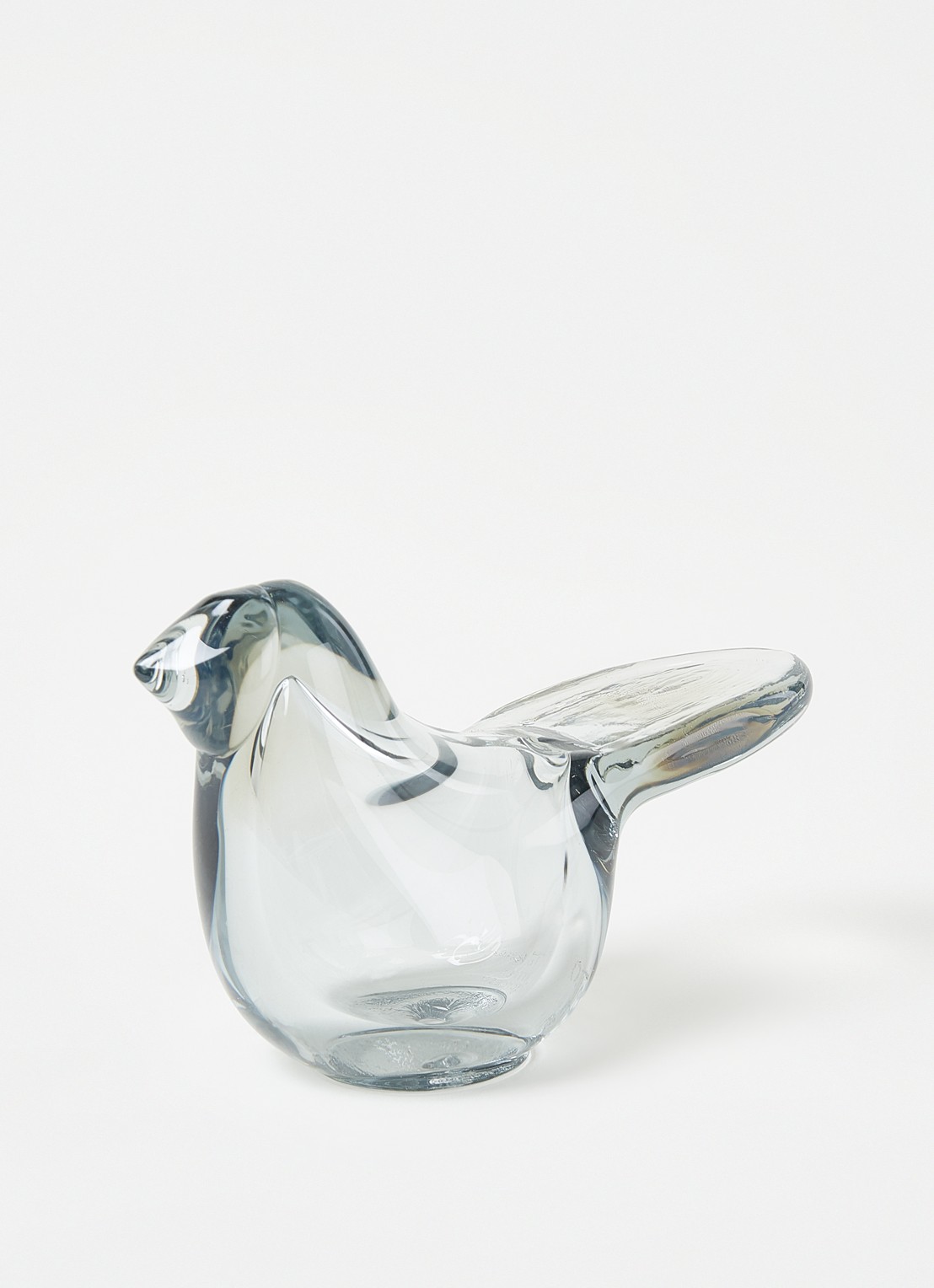 Iittala Birds decoratie vogel 6 cm - voorkant 3 transparant