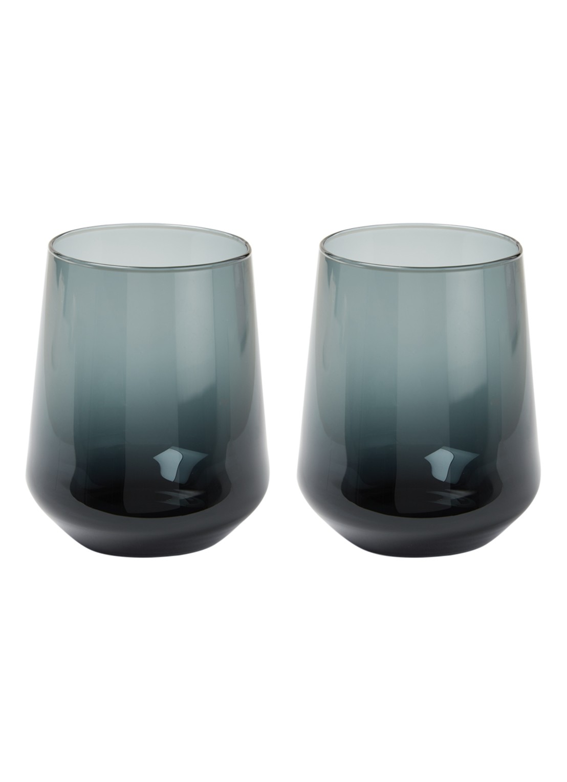 Iittala Drinkglas 35 cl set van 2 - voorkant donkergrijs