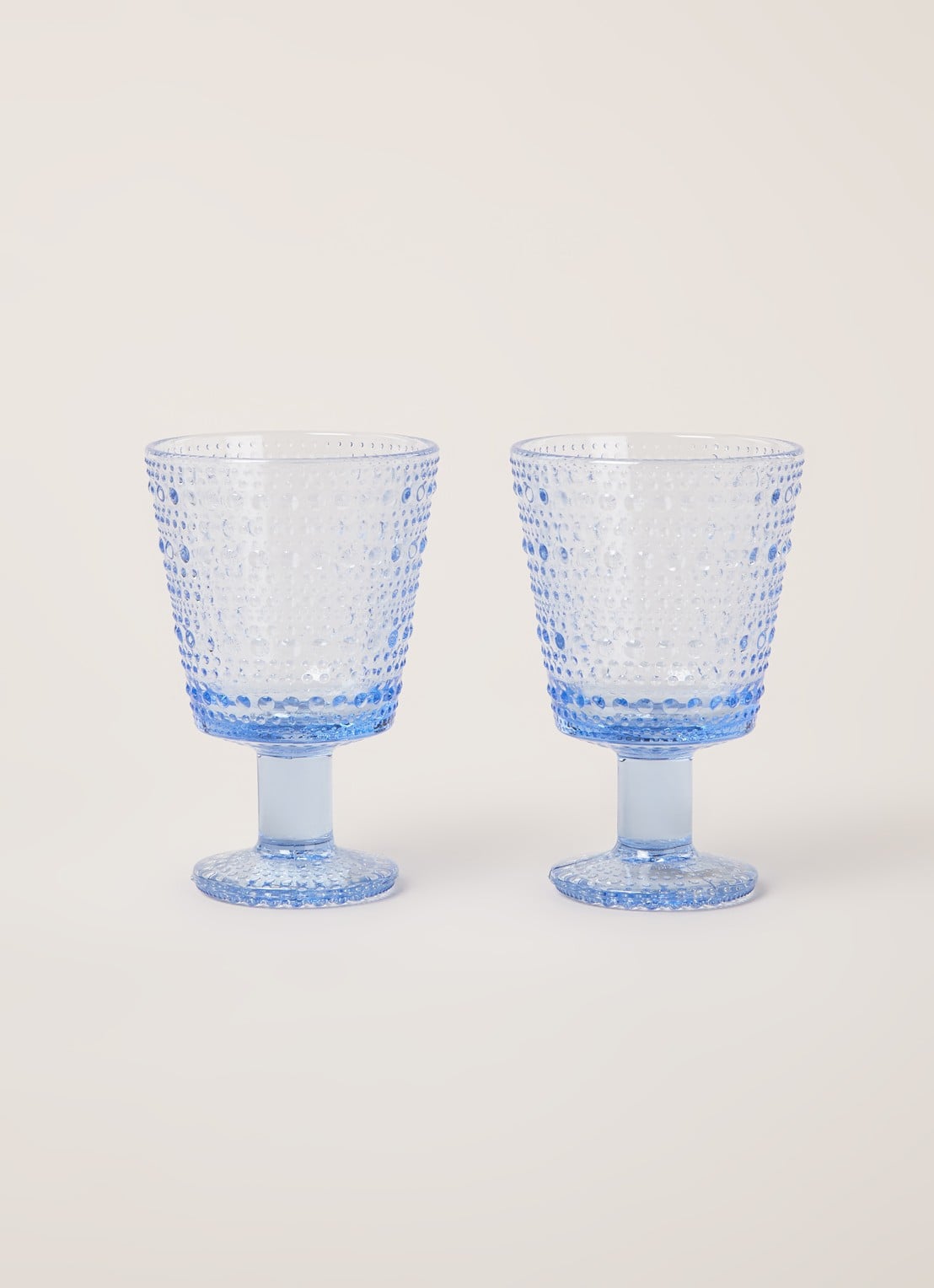 Iittala Glas 26 cl set van 2 - voorkant 2 blauw