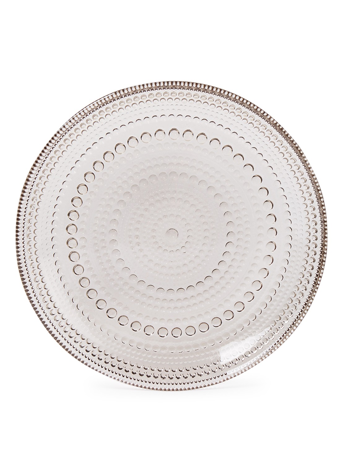 Iittala Kastehelmi gebaksbordje 17 cm - voorkant bruin