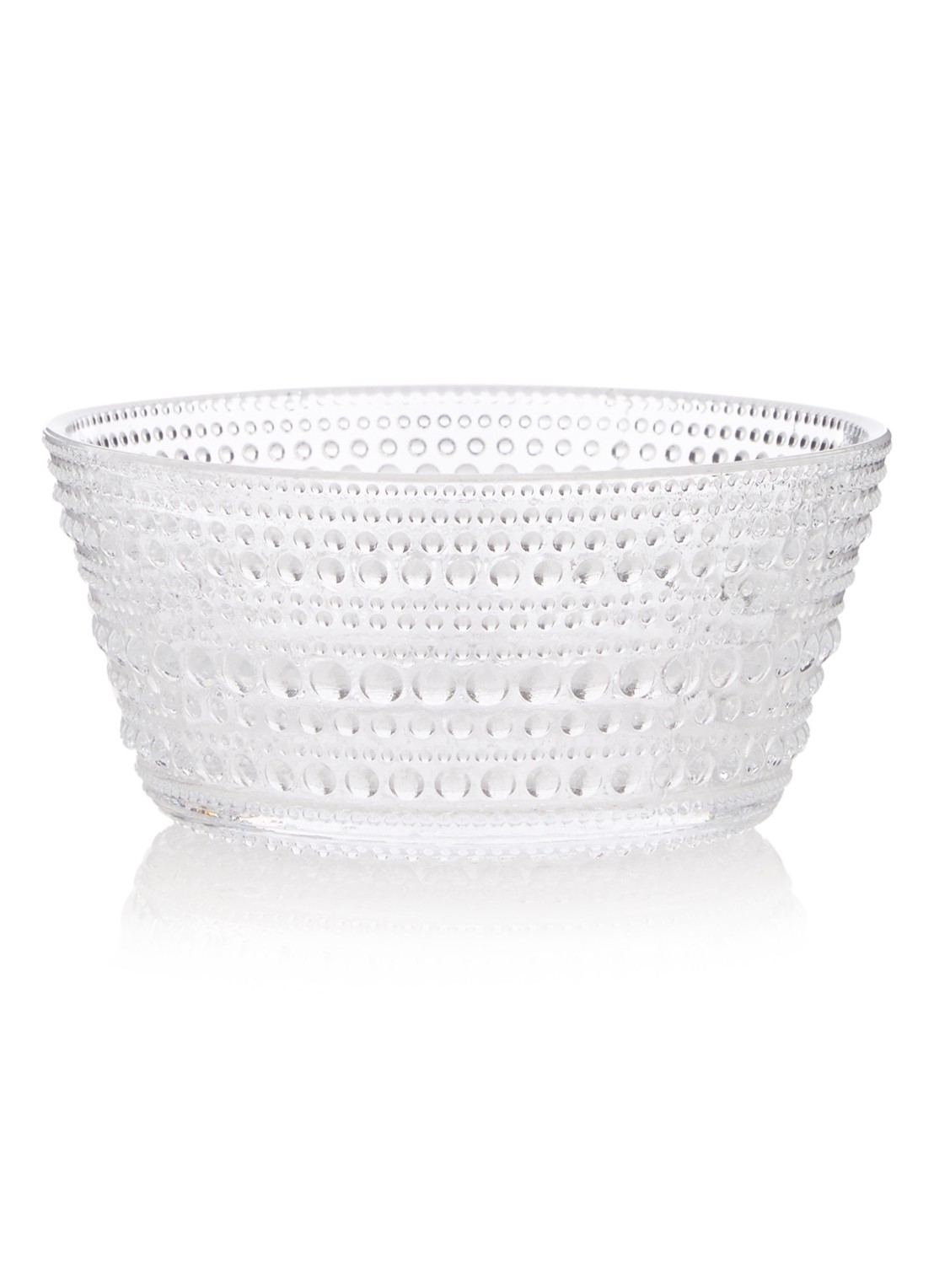 Iittala Kastehelmi kom 11 cm - voorkant 2 transparant