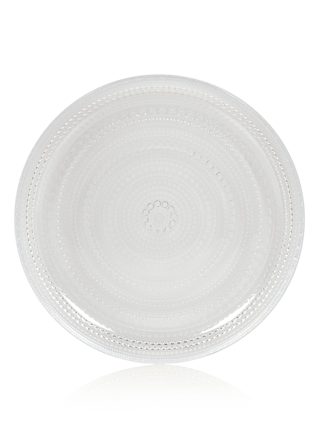 Iittala Kastehelmi ontbijtbord 24,8 cm - voorkant transparant
