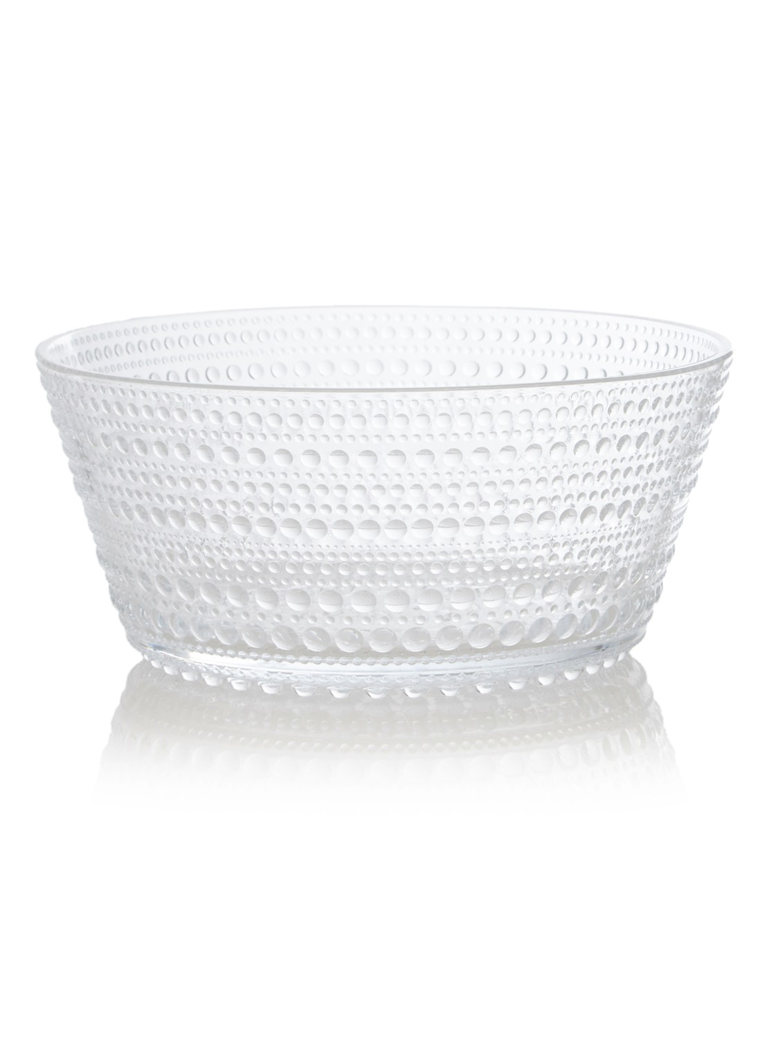 Iittala Kastehelmi saladeschaal 18 cm - voorkant transparant