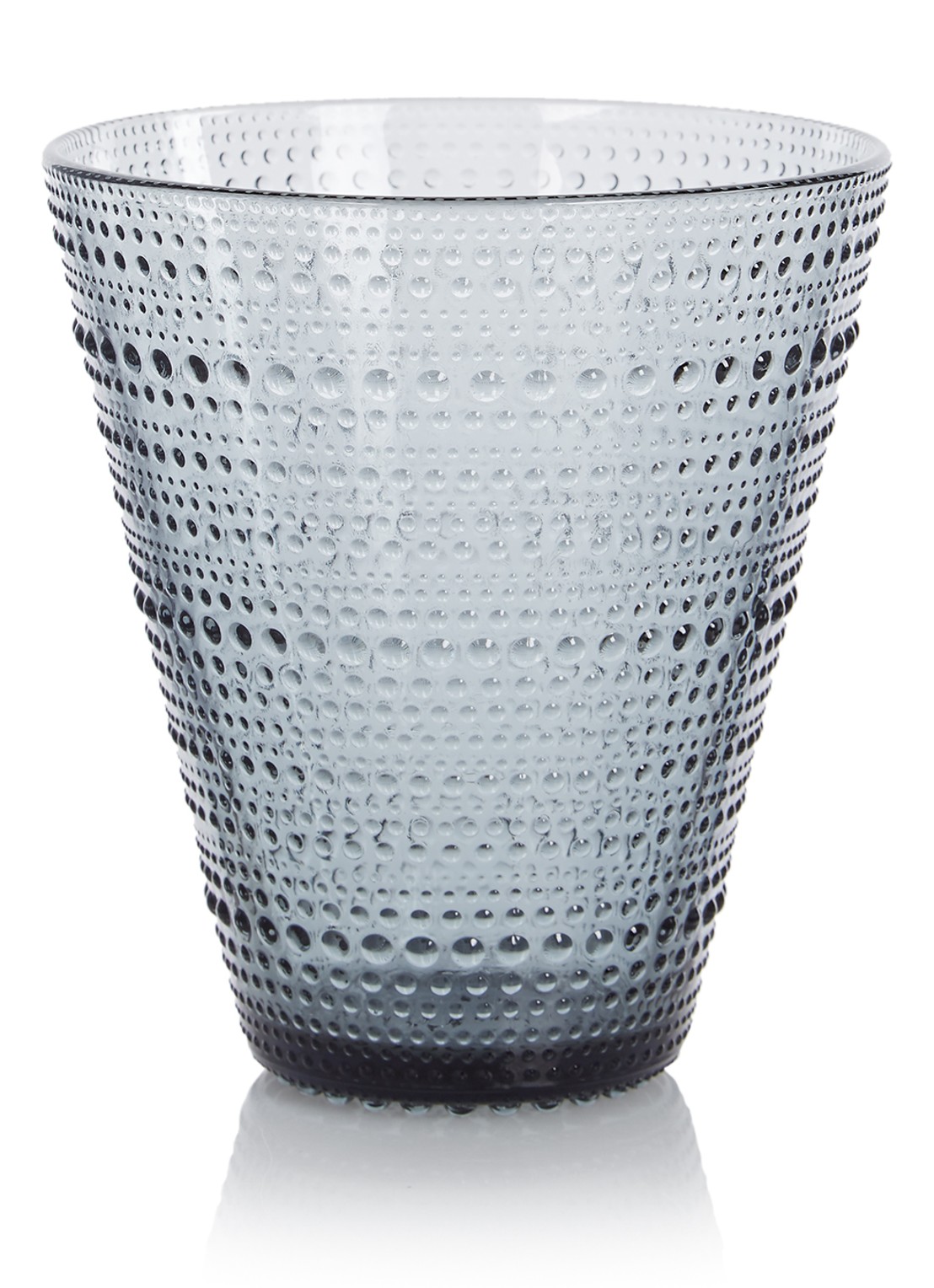 Iittala Kastehelmi vaas 15,4 cm - voorkant grijs