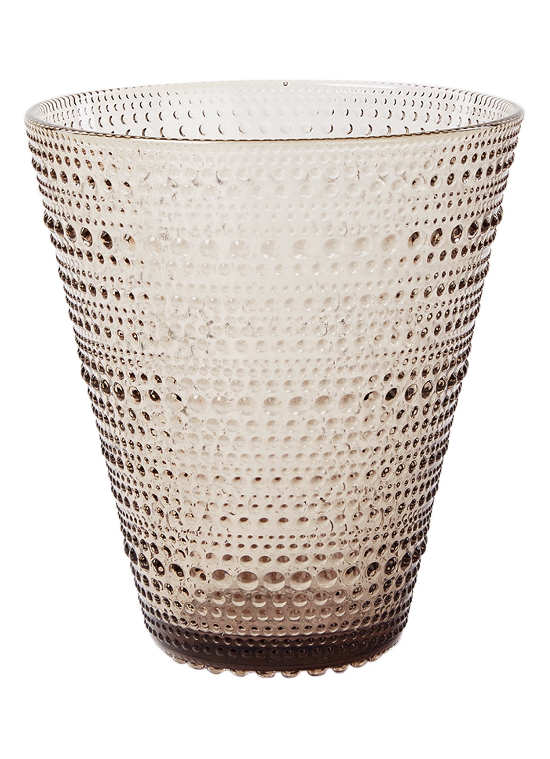 Iittala Kastehelmi vaas 15,4 cm - voorkant bruin