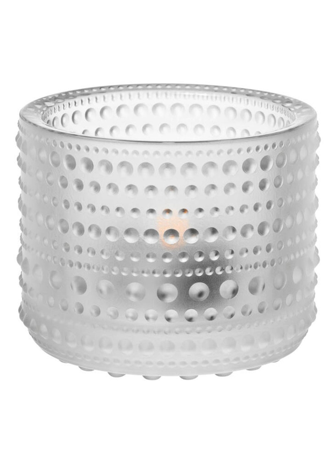 Iittala Kastehelmi waxinelichthouder 6,4 cm - voorkant 4 transparant