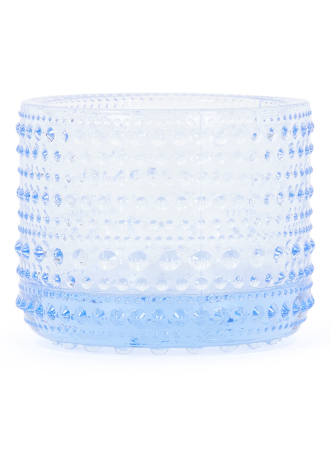 Iittala Kastehelmi waxinelichthouder 6,4 cm - voorkant aquablauw
