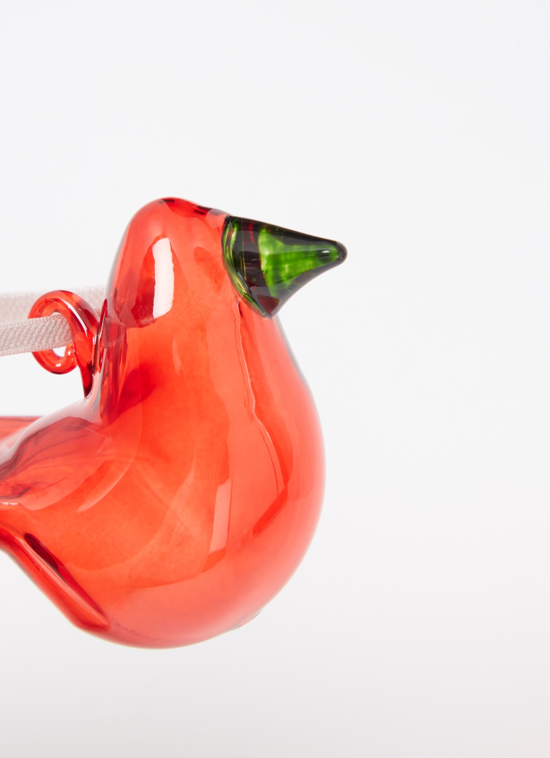 Iittala Mini Vogel kersthanger 6 cm set van 3 - detail 3 rood